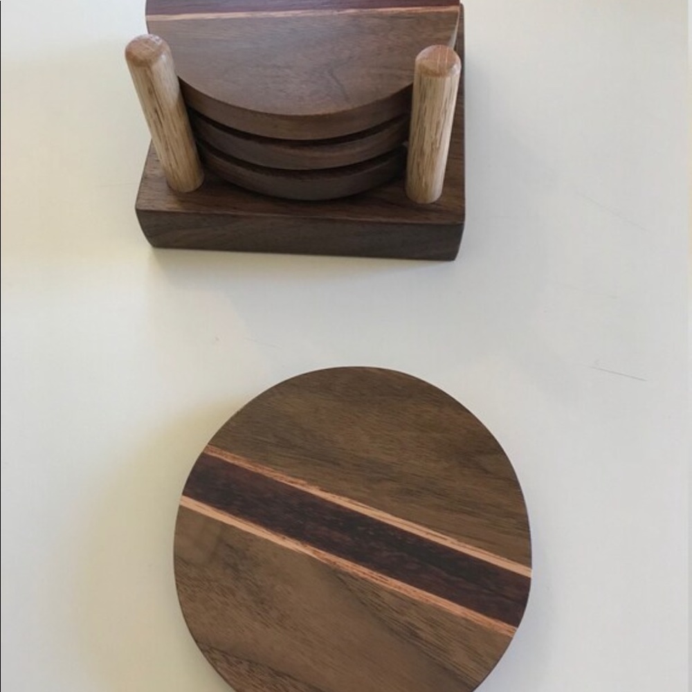 Last set!!- Real wood handmade coaster set - Picture 4 of 5